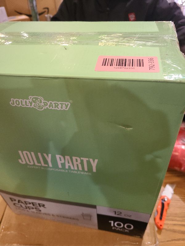 Photo 1 of [100 Pack] 12 oz Paper Coffee Cups, Disposable Paper Coffee Cup with Lids, Sleeves, and Stirrers, Hot/Cold Beverage Drinking Cup for Water, Juice or Tea, Suitable for Home, Shops and Cafes