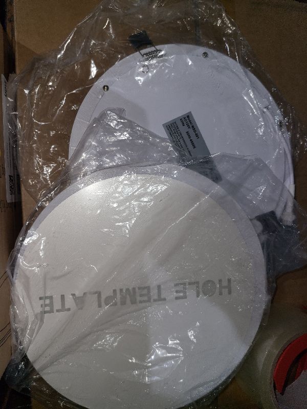 Photo 1 of 2 Pack 8 Inch LED Recessed Light- Ultra-Thin Recessed Ceiling Lighting with Junction Box, 3000K/4500K/6000K Selectable, 1800LM High Brightness, Dimmable Canless Downlight Fixtures