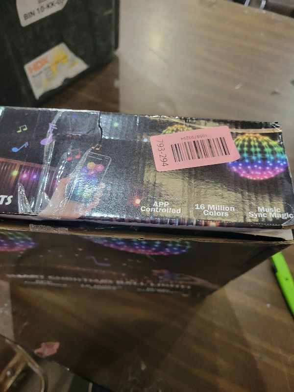 Photo 1 of 2 Pack 12" Hanging Lights Ball Christmas Outdoor Decorations, Christmas Spheres Lights App Control,Color Changing, Folable USB Globe Fairy Light for Indoor Porch Tree Decor