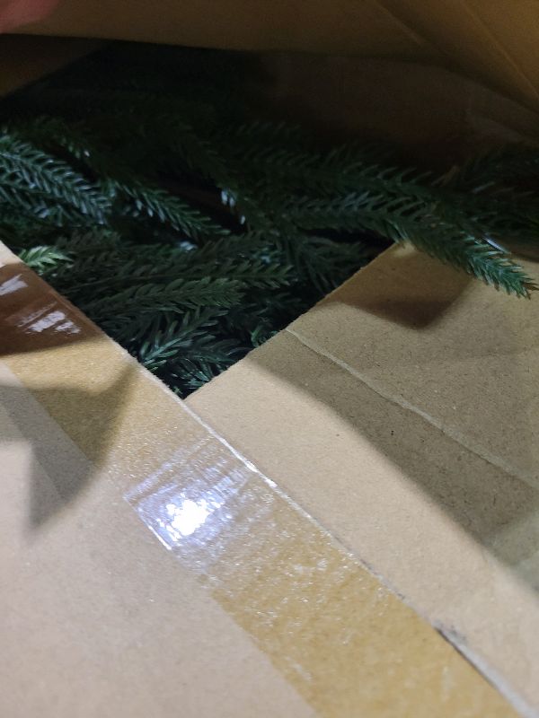 Photo 1 of 2 Pcs 9 Ft Norfolk Pine Garland, Artificial Dense Christmas Garland Ornaments, Real Touch Greenery Garland for Fireplace, Stairs, Table, Mantle, Wall, Indoor, Outdoor Christmas Decorations