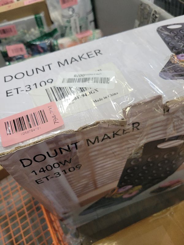 Photo 1 of 2025 Mini Donut Maker Machine for Home, Kid-Friendly 16-Hole Electric Doughnut and Pancake Maker with Non-Stick Surface, Ideal for Homemade Doughnuts (Black with Mini Oven Gloves & Brush)