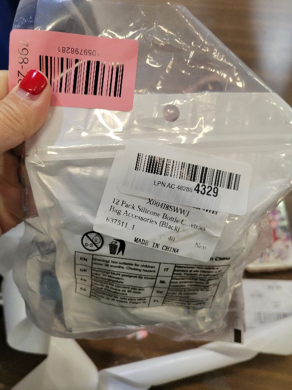 Photo 1 of 12 Pack Silicone Bottle Covers Travel Essentials for Women Men Travel Bottle Cover Container Sleeves Elastic Sleeve Leak Proofing Reusable Travel Sleeves Toiletries Bag Accessories (Black)