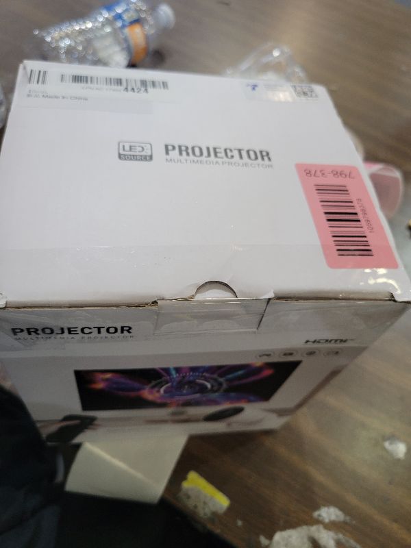 Photo 1 of [Electric Focus]Mini Portable Projector with 4K Support, Bluetooth 5.4 WIFI6, 5watt Sound Base Speaker, 260 ANSI, Android 11, 210° Rotation , Auto Keystone Correction Video Projector HY300 PLUS