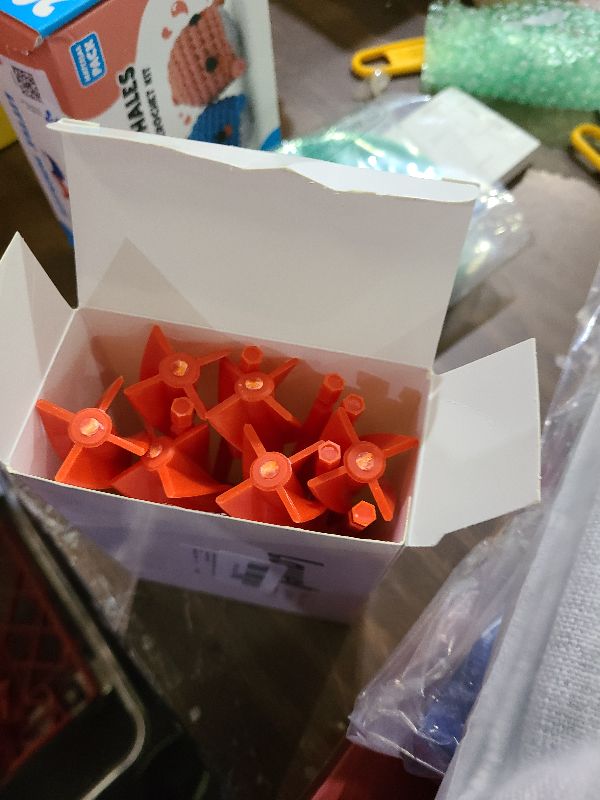 Photo 1 of 12 Pieces Paint Mixer Drill Attachment,Helix Paint Mixer Resin Drill Mixer Paint Stirrers Drill Attachment for 1 Gallon of Paint Epoxy Resin Silicone Jewelry Casting Molds (Red)