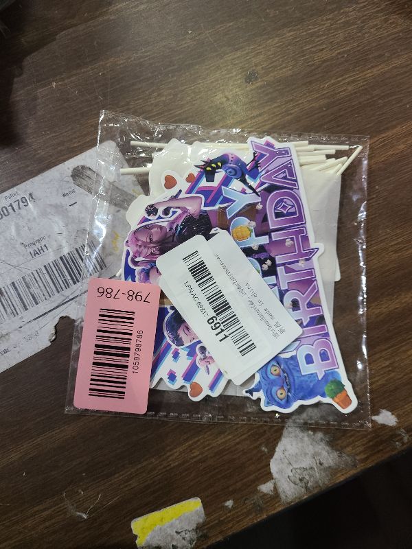 Photo 1 of 16Pcs Cute Anime Cake Decorations with 15pcs Cupcake Toppers, 1pcs Happy Birthday Cake Topper, Cartoon Themed Party Supplies, Perfect for Birthday Party Decorations