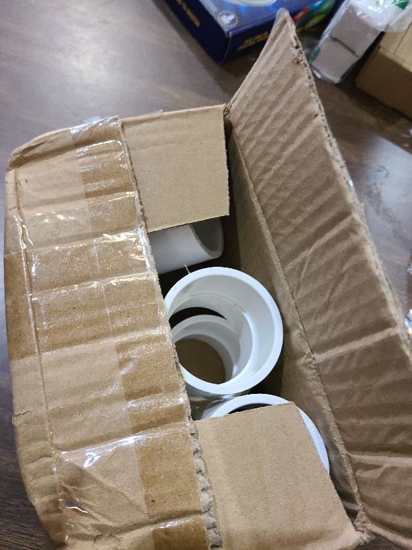 Photo 1 of 10Pack 1-1/2" PVC Pipe Coupling Adapter Pipe Fittings (Socket x Socket) Contractor Pack Schedule 40 Heavy Duty 1.50 Inch PVC Slip Socket Connectors for DIY PVC Shelf Garden Support Structure, White