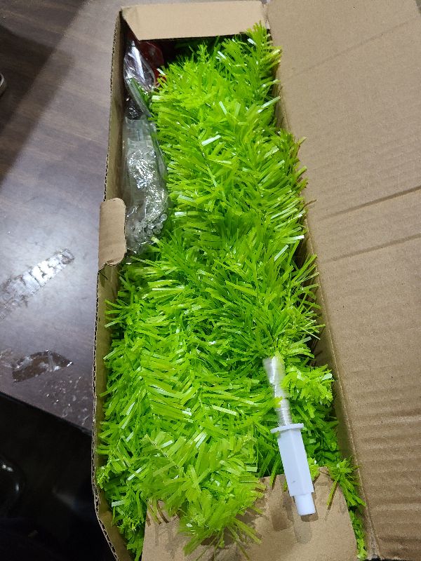 Photo 1 of [Timer & 8 Modes] 3Feet Christmas Tree Lime Green, Small Christmas Tree with Lights for Indoor Home Living Room Office Holiday Decor, Green Xmas Tree with Star Topper