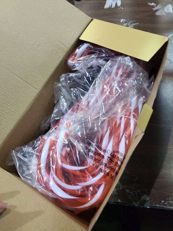 Photo 1 of 20 Pack Solar Christmas Candy Cane Lights, Christmas Decorations Outdoor Waterproof, Solar Powered Pathway Lights with 8 lighting Modes & Memory Function for Outside Party Garden Yard Patio Decoration