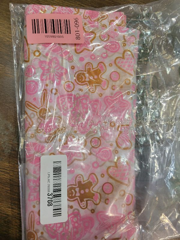 Photo 1 of 150 Sheets Pink Gingerbread Man Food Wax Paper, 9.8x8.3in Christmas Grease Proof Sandwich Wrapping Food Grease Resistant Paper for Xmas Home Kitchen