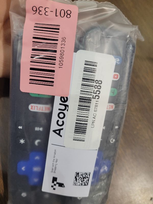 Photo 1 of (Pack of 2) Replacement Remote Control Only for Roku TV, Compatible for TCL Roku/Hisense Roku/Onn Roku/Sharp Roku/Element Roku/Westinghouse Roku/Philips Roku Smart TVs (Not for Roku Stick and Box)