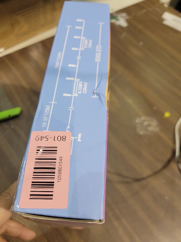 Photo 1 of 164 FT 500 LED Christmas String Lights, Waterproof RGB String Lights with Remote Control& Timer Function, 24 Colors Changing Fairy Lights for Indoor Outdoor Room Wall Christmas Tree Party Decoration