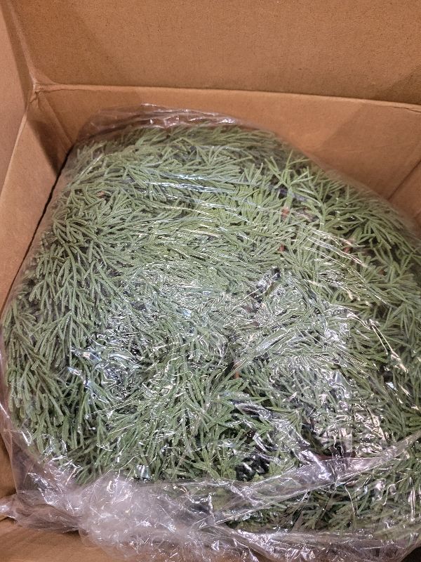 View 3 of 2 Pcs Christmas Norfolk Pine Garland, 6 Ft Dense Pines Realistic Touch Garland Ornaments, Greenery Artificial Pine Cypress Garlands for Christmas Holiday Mantle Fireplace Table Home Decor