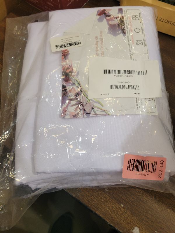 Photo 1 of 10x10ft Wrinkle Free White Backdrop Curtain for Parties Soft Fabric Drapes Wedding White Curtain Backdrop for Birthday Party Decorations Background for Photography 5x10ft, 2 Panels