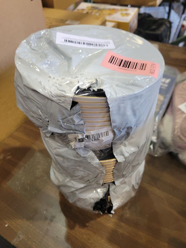 Photo 1 of [30 Pack 16 OZ Bowls] Edge Collection White with Gold Rim Plastic Party Soup Bowls Premium heavyweight Elegant Disposable Tableware Dishes