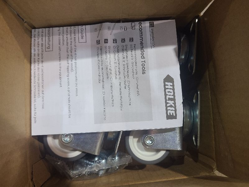 Photo 1 of 2 inch Swivel Caster Wheels Set of 4 Total Capacity 880 lbs Heavy Duty Casters for Furniture No Noise TPR Wheels with Screws