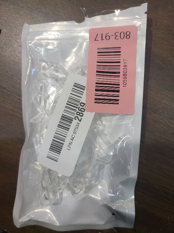 Photo 1 of 12 PCS Hidden Channel Valance Clips, 1-7/8inch Clear Plastic Blinds Clips for Valance with a Groove in The Back