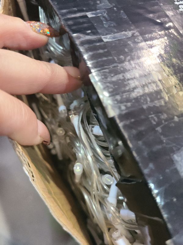 Photo 1 of 106 FT Christmas Lights Outdoor, 972 LED Waterproof Outside Christmas Lights Plug in, Connectable 8 Modes Hanging Fairy Lights with 216 Drops for House Eaves Yard Patio Wedding Decoration, Cool White