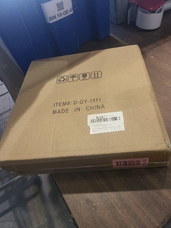 Photo 1 of 11x11 Shadow Box Frame with Linen Back - Sturdy Rustic Memory Display Case of Flower, Pictures, Medals and More, Rustic Gray