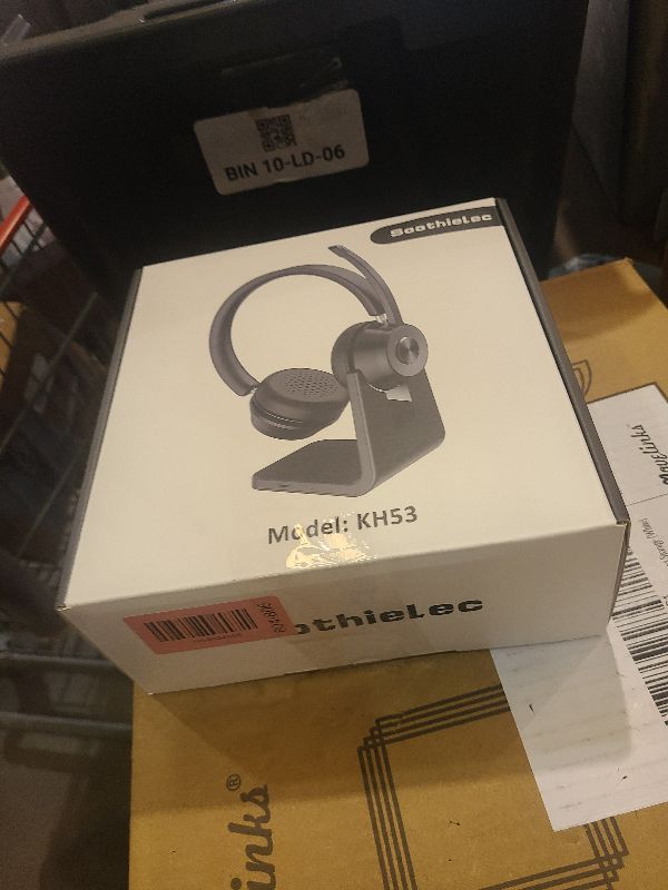 Photo 1 of (Upgraded Version) Wireless Headset, Bluetooth Headset with Noise Cancelling Microphone, Best Headphones with Mic Mute & USB Dongle for PC/Computer/Laptop/Cell Phones/Remote Work/Call Center