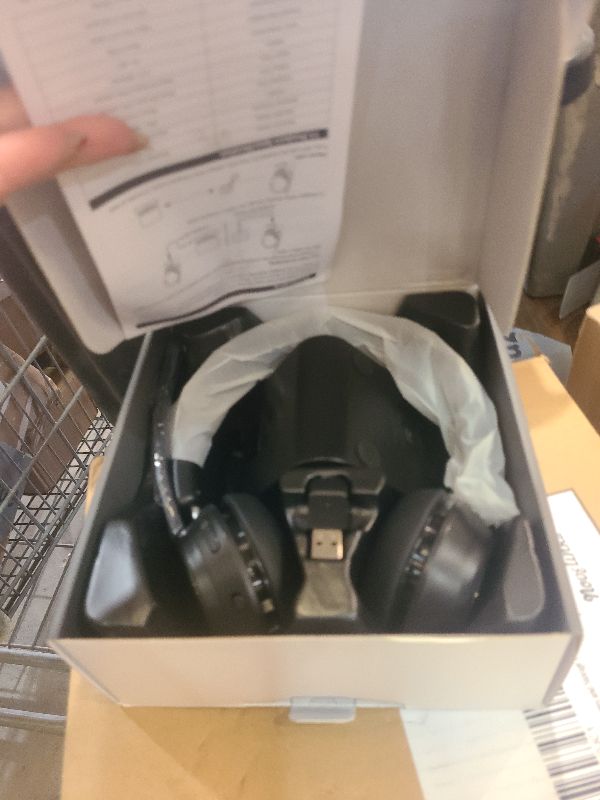 Photo 1 of (Upgraded Version) Wireless Headset, Bluetooth Headset with Noise Cancelling Microphone, Best Headphones with Mic Mute & USB Dongle for PC/Computer/Laptop/Cell Phones/Remote Work/Call Center