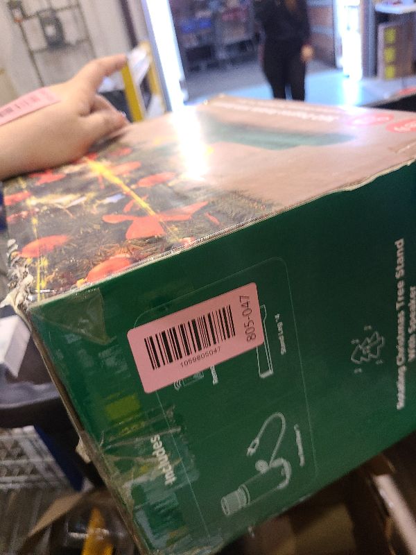 Photo 1 of ?Patent Pending? Musical Rotating Christmas Tree Stand, UL Certified Up to 9ft 120 lb Artificial Christmas Tree with Speaker, Spinning Stand with Remote, Fit for 1.25-2" in Tree Poles - 800W