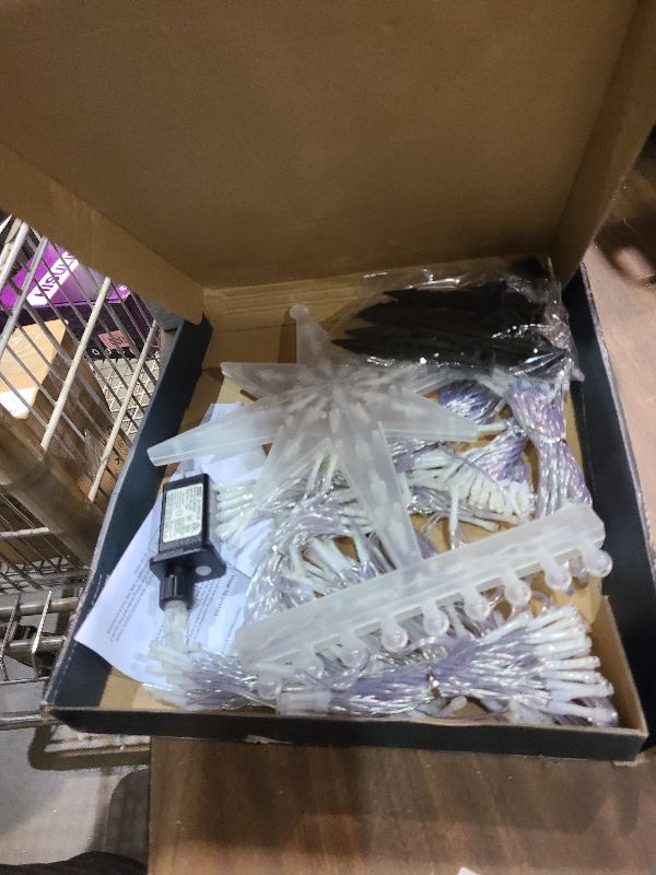 Photo 1 of (New) Christmas Decoration Lights, 320 LED Christmas Tree Lights [8 Modes & Waterproof], with 11" Lighted Dipper Star Ornament, Outdoor String Lights, for Christmas New Year Holiday (Multicolored)