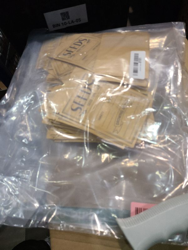 Photo 1 of 120 Pcs Seed Envelopes Packets Organizer 3.54 X 5.5 Inch Seed Storage Envelopes Resealable with Clear Window Seed Saver Bags for Flower Vegetable Seed Saving