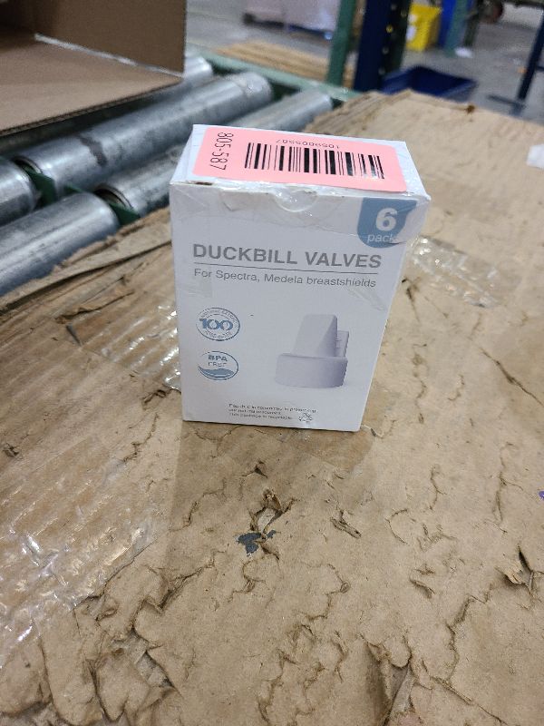 Photo 1 of [6-Count] Papablic Duckbill Valves, Replacement Milk Valves Compatible with Spectra S1 S2 and Medela Breast Pumps Accessories, BPA & DEHP Free, White
