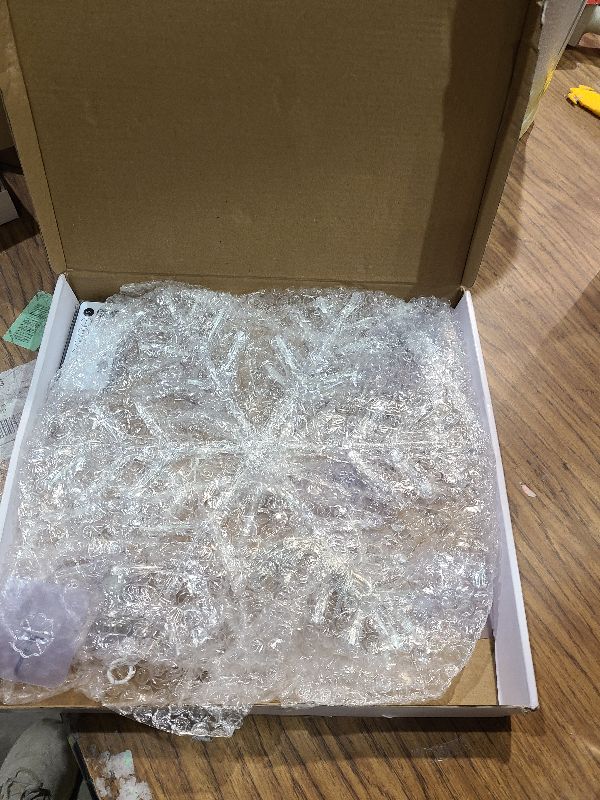 Photo 1 of 2 Pack Christmas Window Lights Snowflake Decorations, Snowflake Lights with 8 Lighting Modes for Holiday Indoor and Outdoor Wall Door Glass Decoration(Warm White)