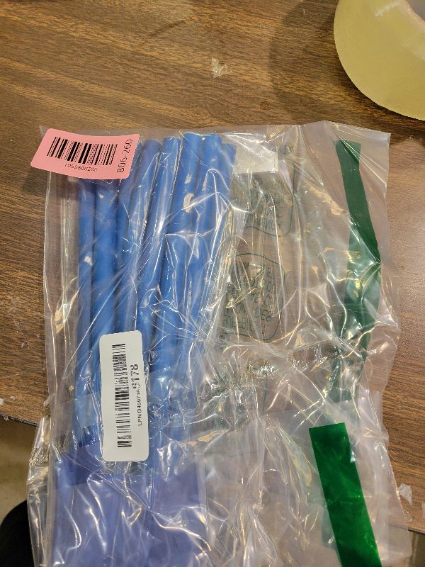 View 2 of 10 Pieces Flexible Soft Foam Curling Iron for Natural Hair, Short Medium and Long Straight Hair, Blue (0.31in x 9.4in)