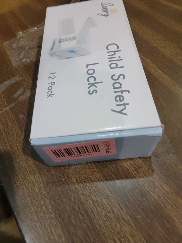 Photo 1 of 12 Pack Cabinet Locks Child Safety | Baby Safety Cabinet Locks NO Drilling 3M Adhesive Baby Proof Drawer Lock Child proofing cabinets latches for Kids Latch for Drawers & Door Child Safety Locks