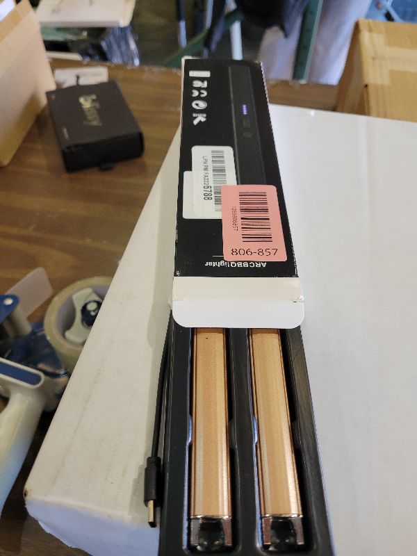 Photo 1 of 2 PCS Candle Lighter,Windproof Flameless Electric Lighter with LED Power Display ? Safety Switch, Upgraded Plasma USB Rechargeable Lighters for Birthday Camping BBQ (Champagne Gold)