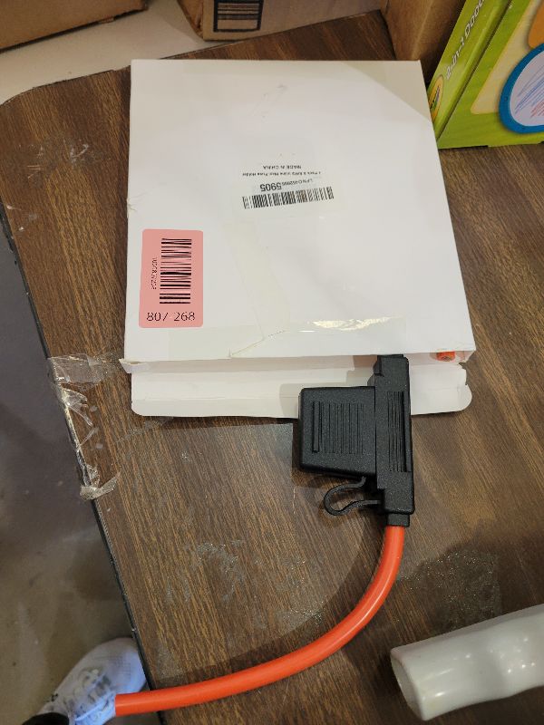 Photo 1 of 2 Pack Inline Maxi Fuse Holder - 6 AWG 12V Automotive Blade Fuse Holders with 2 Pcs 80 AMP Maxi Fuses