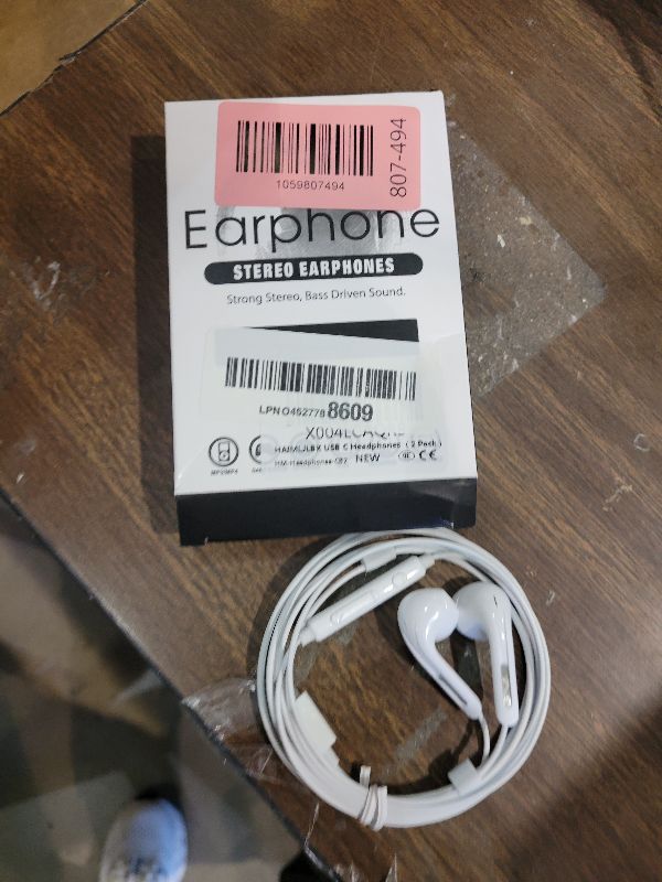 Photo 1 of 2 Pack USB C Headphones for iPhone 16/15 Pro Max/Plus, Wired Earbuds with Mic & Volume Control, HiFi Stereo Noise Cancelling Type C Earphones Wired for iPad Pro, Samsung Galaxy S23/S22/S21/S20/Ultra