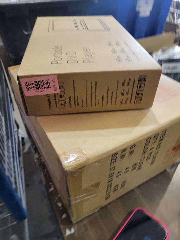 Photo 1 of 11.5" Portable DVD Player with 9.5" Swivel Screen, 5-Hours Rechargeable Battery,Car DVD Player for Kids,Support CD/DVD/SD Card/USB,Regions Free,Dual Speakers,Black