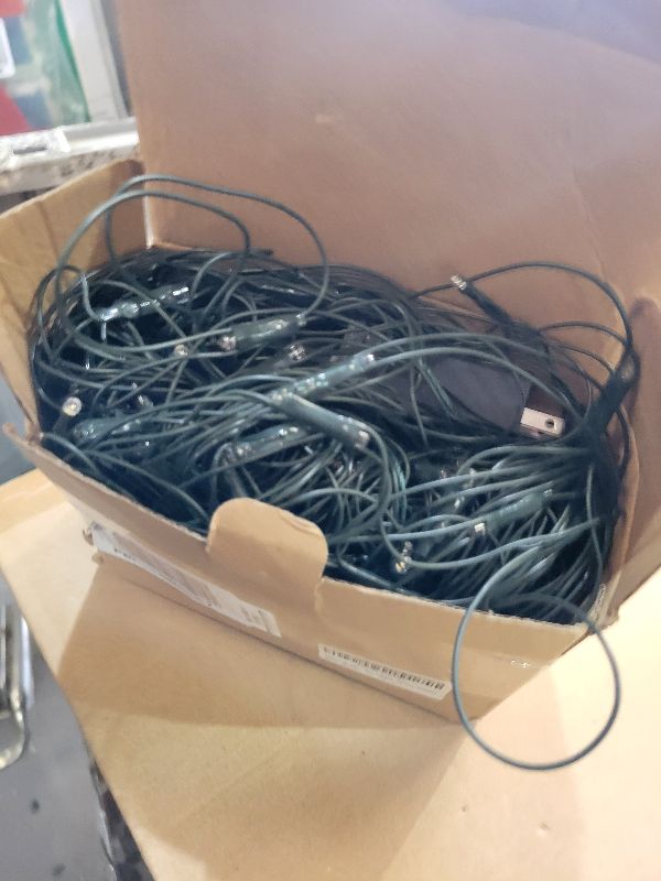 Photo 1 of 12ft x 5ft 360 LED Christmas Net Lights, 8 Modes Waterproof With Timer Low Voltage Connectable Mesh Lights for Trees, Bushes, Shurb, Garden, Outdoor Decoration(1 Pack, Green Wire, Warm White)