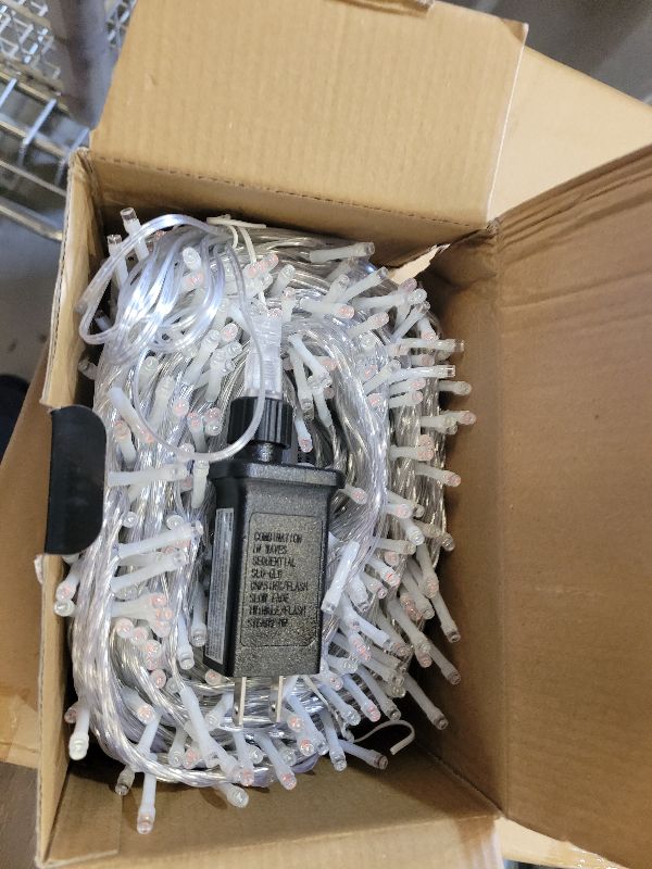 Photo 1 of 100FT 300 LED Outdoor String Lights, Connectable Christmas Lights Indoor Waterproof with 8 Modes, Plug in Twinkle Fairy Lights Clear Wire for Bedroom Home Wedding Patio Decorations, Red and Green