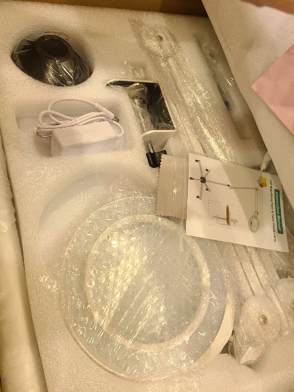 Photo 1 of 10X Magnifying Glass with Light and Stand, Super Bright 2,200 Lumens LED Magnifying Floor lamp with 5 Wheels Rolling Base, 5 Color Modes Stepless Dimming Lighted Magnifier for Esthetician Facial Salon