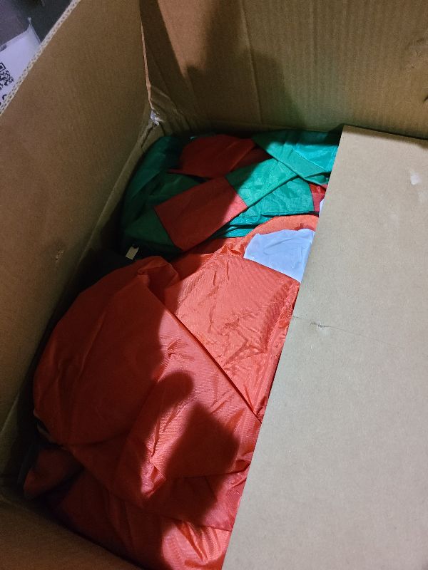 Photo 1 of 12 Ft Ht x 14 Ft L Giant Christmas Inflatables Santa Elf Ride Dinosaur Holding Candy Cane Christmas Blow Up Yard Decorations Built-in LEDs Christmas Decorations Outdoor Party Holiday Xmas Decor Lawn