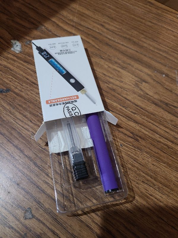 Photo 1 of 2025 Rechargeable Thread Burner kit Digital Thread Zapper Tool Burning Pen For Beading Leather Craft Sewing Weaving And Stringing Wooden Board Hot Stamping Molten Wax Carving(Color random 1)