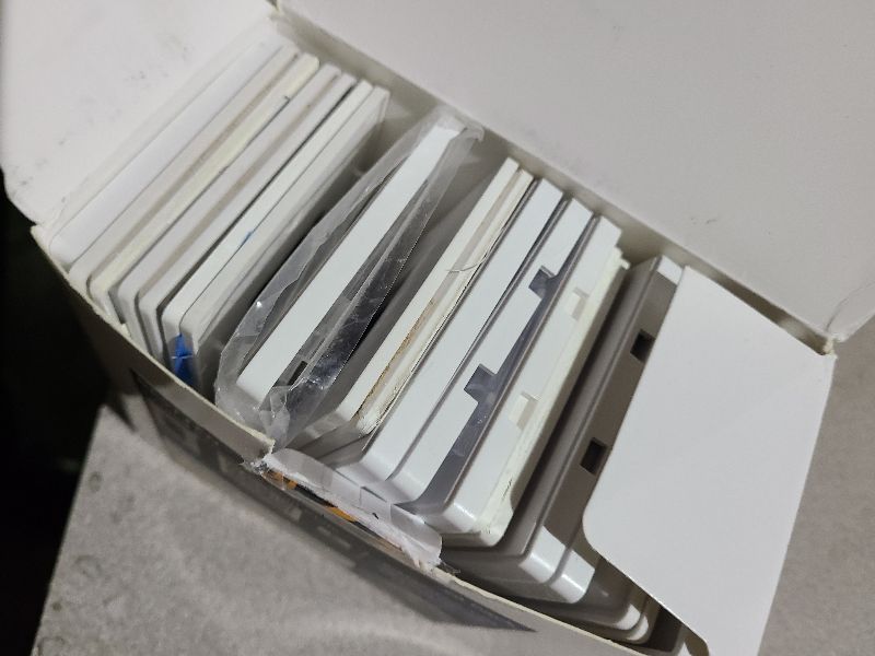 Photo 1 of (20 Pack) BESTTEN USWP6 Matte Snow White Series, 1-Gang Screwless Wall Plate, Decorator Outlet Cover, Decor Switch Plate, H4.69” x W2.91”, for Dimmer, USB, GFCI, Receptacle