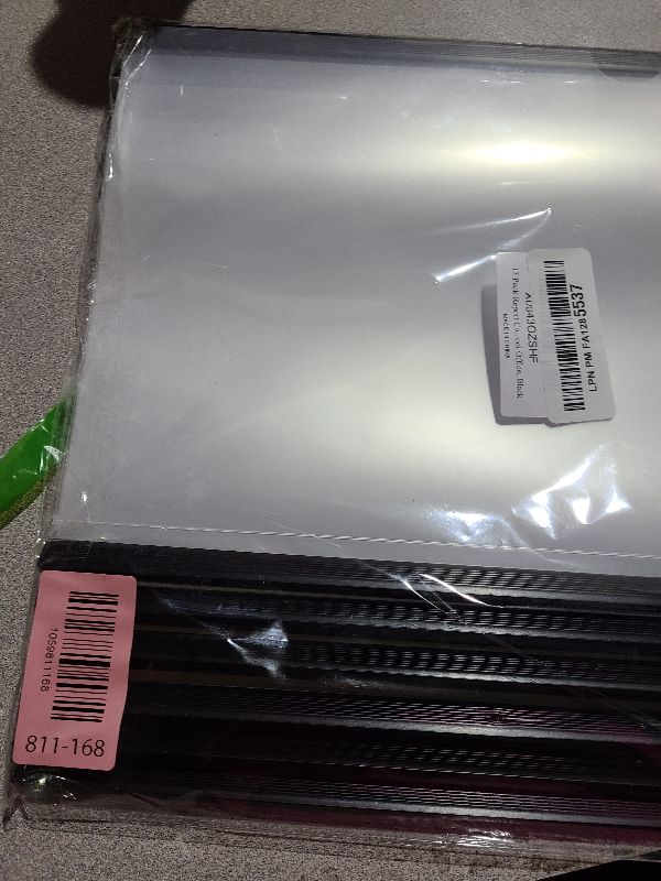 Photo 1 of 13 Pack Report Covers with Sliding Bar, Clear Report Covers for A4 and Letter Size Paper, Presentation Folders Resume Document Covers for School Office, Black