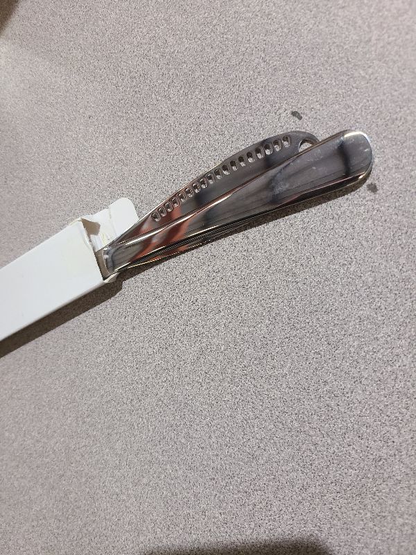 View 2 of 2 PCs Butter Knife Spreader – 3 in 1 Stainless Steel Butter Knives with Grater Blade and Holes for Spreading and Slicing – Cheese Spreader Knives with Corrosion-Resistant Finish and Easy-Grip Handle