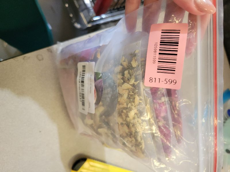 Photo 1 of 16 Bags Dried Flowers - Natural Dried Herbs Kit for Soap Making, DIY Candle, Resin Jewelry Making, Bath, Witch - Bulk Flowers Include Rose Petals, Lavender, Lemon, Don't Forget Me, Rosemary, and More