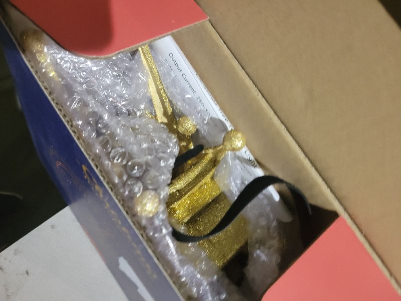 Photo 1 of 2025 Upgraded Christmas Tree Topper Projector Light with Rotating Bright LED & Wide Coverage, Universal Fit for Any Height Tree, Easy Install, Stable Base, Holiday & Party Decorations (Starlight Gold)