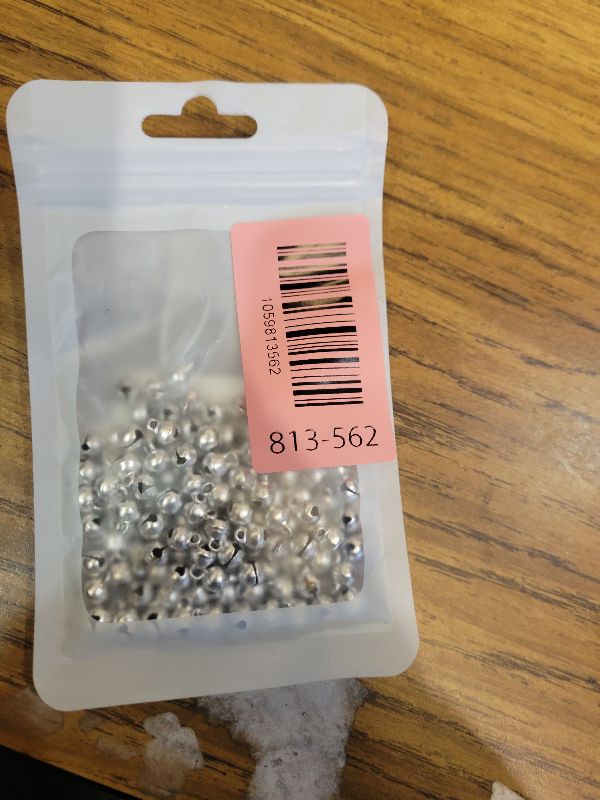Photo 1 of 1/4 Inch Jingle Bells Small Bell Mini Bells, Tiny Crafts Bells, DIY for Christmas Home Making Ornaments Wreath Pet Decorations Bracelet Anklets Necklace Knitting Jewelry Making 120 Pcs, Silver