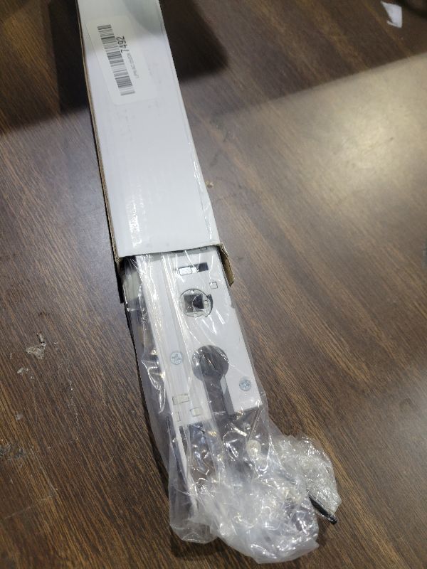 Photo 1 of 2 Point Bolt Mortise Lock Used for Pella Storm Door Handle Set (Only Lock Body), Storm Door Lock Replacement Part Fits Pella, Screw Hole Center Spacing: 7-1/4 ", 2 Bolts Spacing:2-1/2 ".(White)