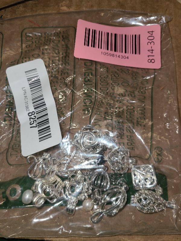 Photo 1 of 10pcs Mix Jewelry Making Supplies Silver Plated Bead Cage Pendant - Add Your Own Pearls, Stones, Rock to Cage,Add Perfume Essential Oils to Create a Scent Diffusing Pendant Charms Mother's Day Gift