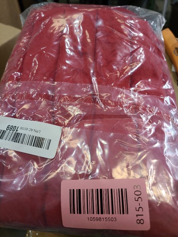 Photo 1 of 2 Pack 18x18 Pillow Cover Velvet Pillow Covers, Faux Fur Square Throw Pillow Covers for Living Room Decorations Throw Pillow Case, Throw Pillow Cover Cushion Cover for Home Sofa Bedroom Car, Red