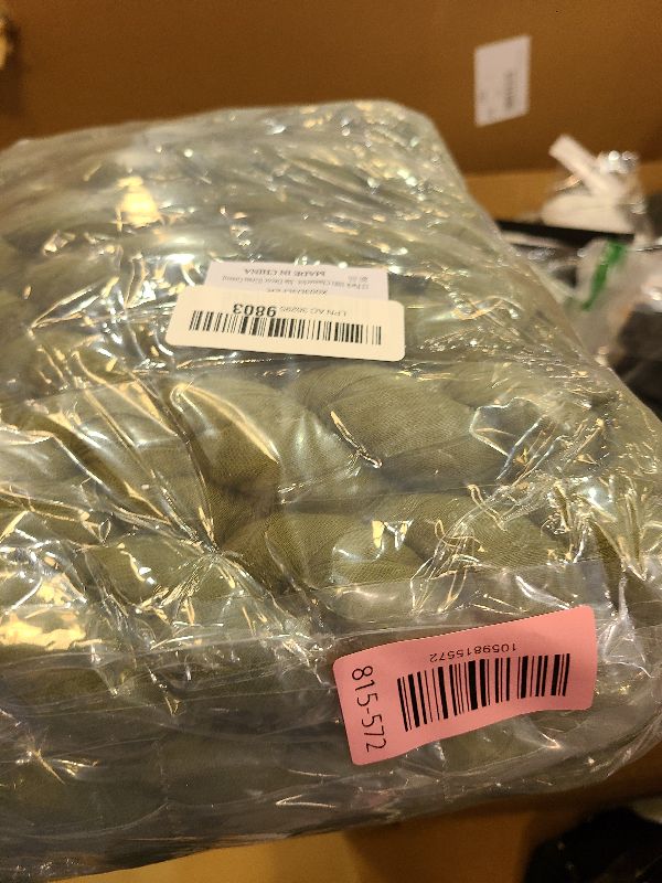 Photo 1 of 12 Pack 10Ft Cheesecloth Table Runner 35x120 Inch Boho Gauze Table Runner Rustic Cheese Cloth Long Romantic Table Runners for Wedding Bridal Shower Birthday Party Table Decor (Grass Green)